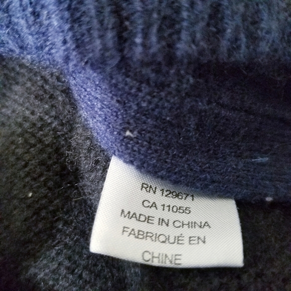 🌸 360 Sweater | 100% Cashmere Color Block Sweater S - Picture 4 of 12